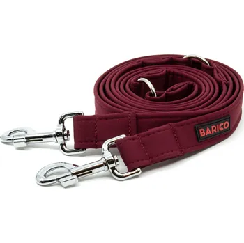 Vodítko pro psa Přepínací vodítko BARICO Burgundy Typ karabiny / Šířka vodítka: Malá / 2 cm