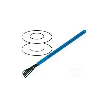 elektrický kabel HELUKABEL 14001 Vodič OZ-BL 2x0,75mm2 nestíněný 300/500V Cu lanko modrá