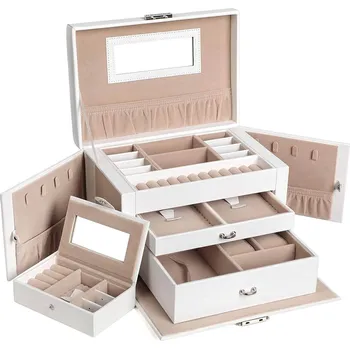 Šperkovnice Troli Exkluzivní krémová šperkovnice se zrcátkem JBC121W + 2 měsíce na vrácení zboží