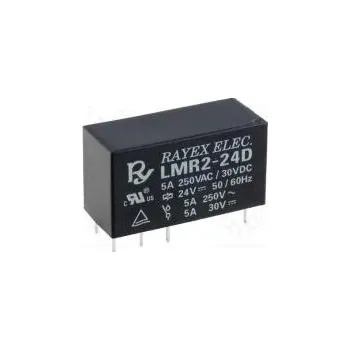 Relé Relé elektromagnetické DPDT Ucívky 24VDC 5A/250VAC 5A/30VDC