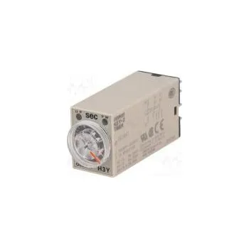 Relé Časové relé 0,5÷10s DPDT 250VAC/5A 24VDC patice -10÷50°C