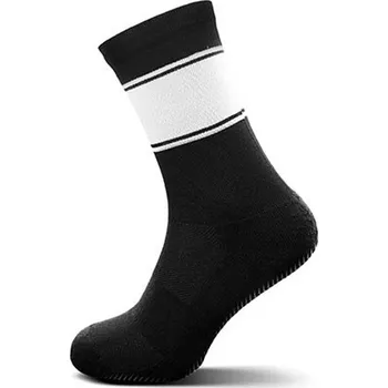 Pánské ponožky Mr. Socks Unisex vysoké ponožky L05010 Black-White 37/41