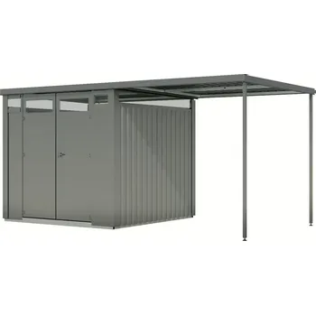 Zahradní domek KARIBU HOLZTECHNIK Plechový domek KARIBU OSTEN 2 (12520) šedý LG4469