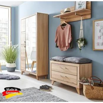 Předsíňová stěna Předsíňová stěna z masivu - Jádrový buk Berlin Kod: Berlin-set4b