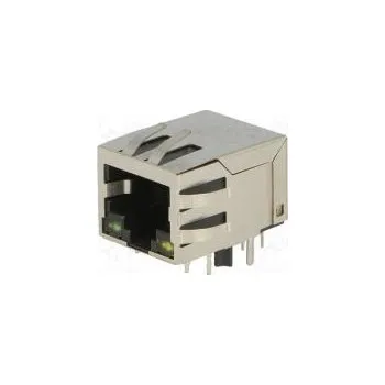 Elektrická zásuvka Zásuvka RJ45 PIN 8 stíněný,s diodou LED Uspořádání výv 8p8c