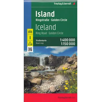 Island 1:400 000 / 1:150 000 automapa Freytag a Berndt - Freytag a Berndt