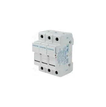 Zásuvka válcové pojistky 10,3x38mm Montáž DIN 30A póly 3