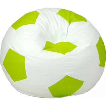 Taburet Sedací vak - míč 80 cm - bílá + zelená