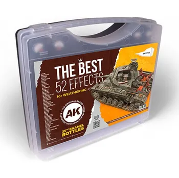 Modelářská barva AK Interactive 3G PLASTIC BRIEFCASE 52 ENAMELS COLORS