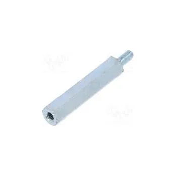 Šroub Distanční sloupek se závitem 25mm Vnit.závit M2,5 ocel zinek