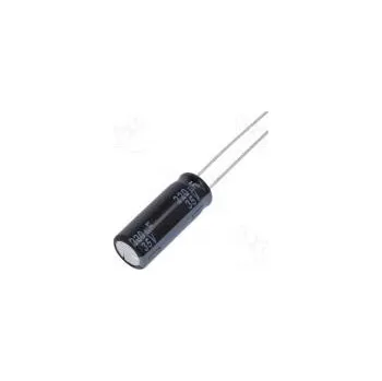Kondenzátor Kondenzátor elektrolytický THT 220uF 35VDC Ø8x20mm ±20% 67mΩ