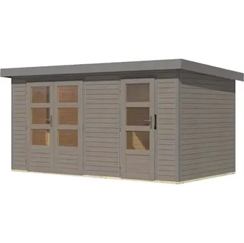 Zahradní domek KARIBU HOLZTECHNIK Hybridní domek KARIBU MERKUR (12499) světle šedý / šedý LG4456