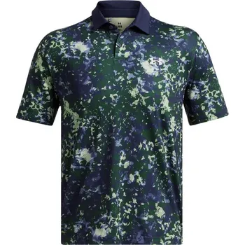 Pánské tričko Under Armour T2G Printed pánské polo, retro green/midnight navy pánské, XL