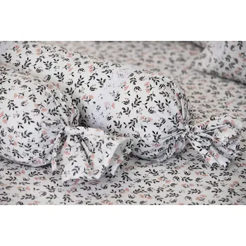 Povlak na dekorativní polštářek Podpěrová s.r.o. Povlak na váleček HERBARIUM BÍLÝ Velikost: Povlak na válec KREP N