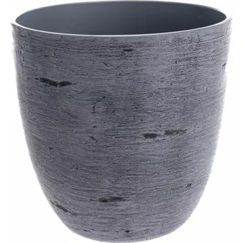 Obal na květináč Casa de Engel Home Obal na květináč - Eko plast, tmavě šedý, 0/16 Fialová UNI (2865642)