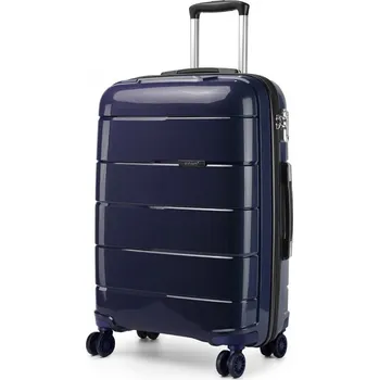 Kono K1997L Kufr spinner 65cm Tmavě Modrý Navy Polypropylen