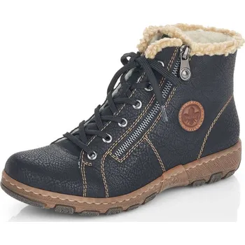 Dámské kozačky Dámská Dámská kotníková obuv RIEKER Z0121-00 černá W5 Z0121-00 BLACK H/W5 40