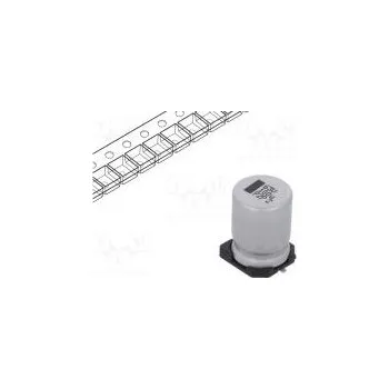 Kondenzátor Kondenzátor elektrolytický SMD 100uF 63VDC 10x10x14mm ±20%