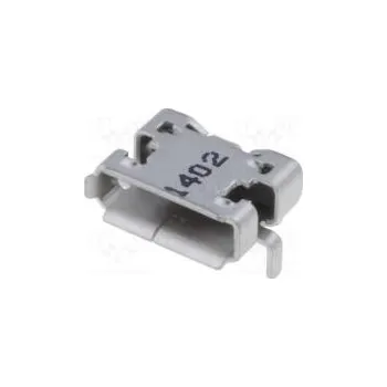 Elektrická zásuvka Zásuvka USB AB micro SMT vodorovné V USB 2.0 zlacený