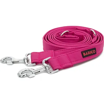 Vodítko pro psa Přepínací vodítko BARICO Fuchsia Typ karabiny / Šířka vodítka: Malá / 2 cm