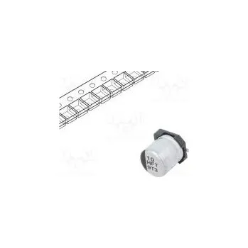 Kondenzátor Kondenzátor elektrolytický low ESR SMD 10uF 50VDC Ø5x5,8mm