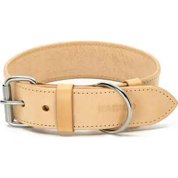 Obojek pro psa Kožený obojek pro psa BARICO Natural Šířka obojku: 2 cm, Přesný obvod krku: 28 cm