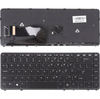 Náhradní klávesnice pro notebook Klávesnice 736654-001 731179-001 HP 840 850 G1 G2 LED TP pro HP, Compaq