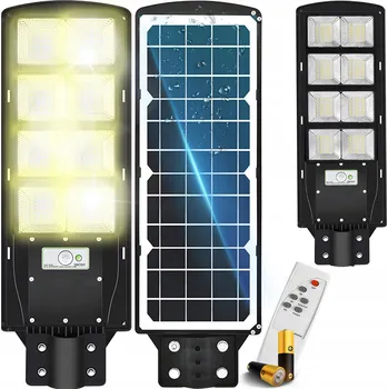 Venkovní osvětlení SOLÁRNÍ LED LAMPA ULICNÍ/ZAHRADNÍ S POHYBOVÝM A SOUMRAKOVÝM SENZOREM 360W VÝKONNÁ