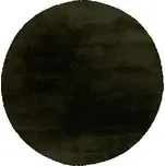 Kožešinový koberec Happy, průměr: 120 cm, 100% polyester (vlas), tmavě zelený - N BAUHAUS