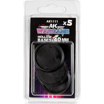 AK Interactive HOLLOW BASE 40mm - 5 units
