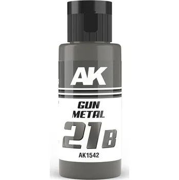 Modelářská barva AK Interactive Dual Exo 21B - Gun Metal