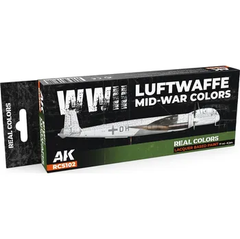 Modelářská barva AK Interactive WWII Luftwaffe Mid-War Colors SET