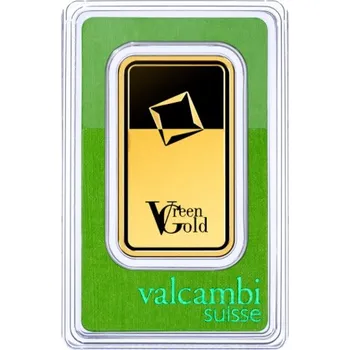 Sběratelství Valcambi Zlatý slitek 100 g