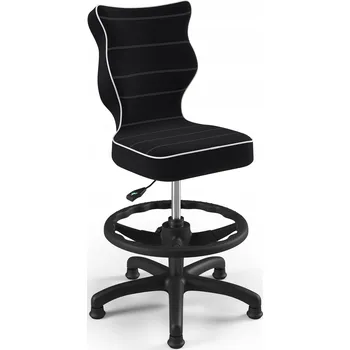 Křeslo OTOČNÉ KŘESLO PRO DĚTI s podnožkou PETIT ČERNÉ Látka Jasmine r.3 PL