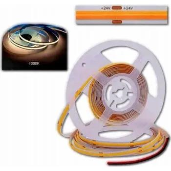 LED osvětlení LED pásek COB 24V 320 diod 5m Role NEON Barva NEUTRÁLNÍ 4000K 800lm VÝKONNÝ