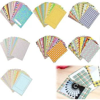 Samolepky na rámečky, Barevné papírové