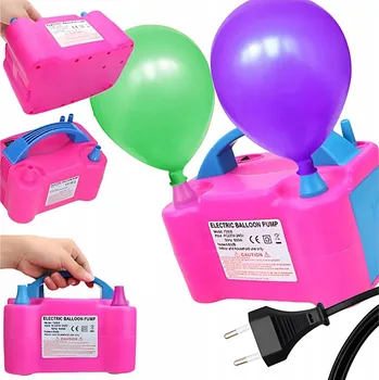 pumpička ELEKTRICKÁ PUMPA NA BALÓNKY S 2 TRYSKAMI, VÝKONNÁ, RYCHLÁ, 600W