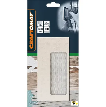 Brusný papír Craftomat Brusná mřížka, 230 × 115 mm, zrnitost: 180, 10 ks 260925B727