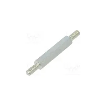 Šroub Distanční sloupek se závitem 18mm Vněj.závit M2,5 ocel zinek