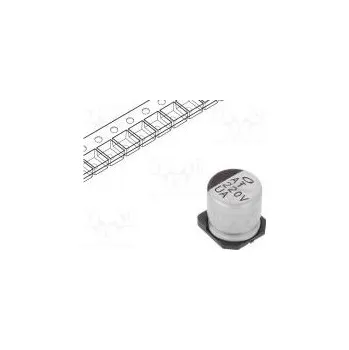 Kondenzátor Kondenzátor elektrolytický SMD 220uF 35VDC Ø10x10mm ±20%