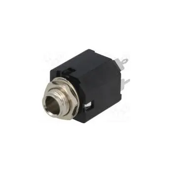 Elektrická zásuvka Zásuvka Jack 6,35mm zásuvka stereo s vypínačem přímý THT