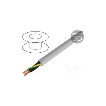 elektrický kabel HELUKABEL 23330 Vodič JZ-500-PUR 3G0,75mm2 nestíněný 300/500V Cu lanko šedá