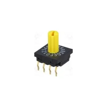 Switch Kódový přepínač HEX/BCD pol 16 THT Rkont max 100mΩ 10x10x4mm