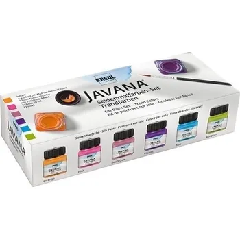 Speciální výtvarná barva Kreul Javana Sada barev na hedvábí Trend Colours 6 x 20 ml