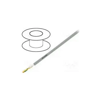 elektrický kabel HELUKABEL 49561 Vodič ovládací SUPERTRONIC®-PVC 2x0,25mm2 PVC šedá lanko Cu