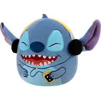 plyšák SQUISHMALLOWS Disney Stitch se sluchátky, 17 cm