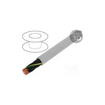 elektrický kabel HELUKABEL 23325 Vodič JZ-500-PUR 18G0,5mm2 nestíněný 300/500V Cu lanko šedá