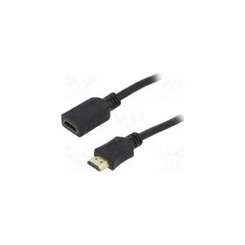 Video kabel Cable HDMI 2.0 HDMI socket,HDMI plug PVC 3m black 30AWG
