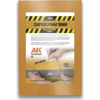 AK Interactive CARVING FOAM 10MM A5 SIZE (228 x 152 MM)