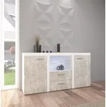 Komoda Rumba bílá/beton - FALCO